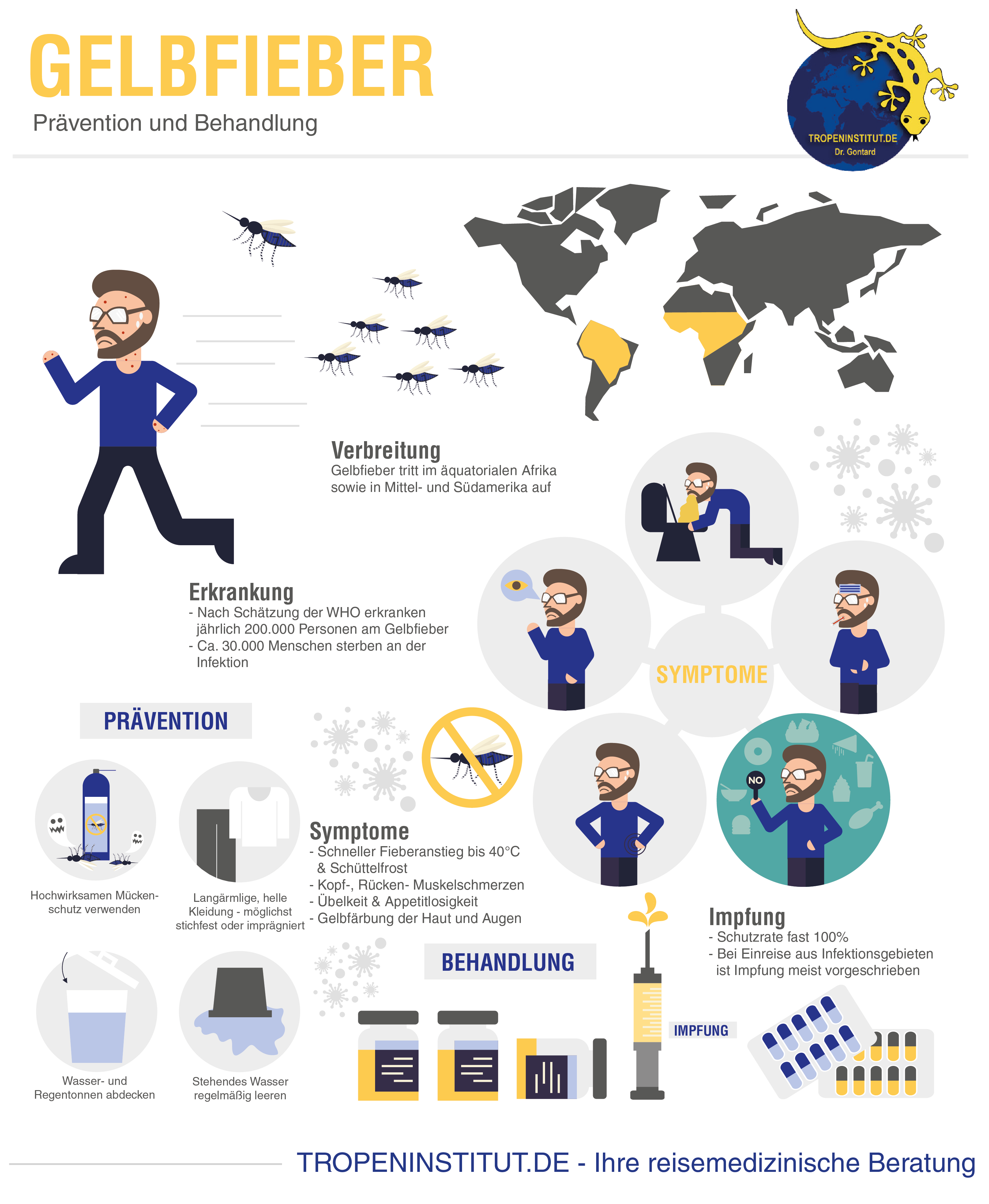 Gelbfieber Infografik